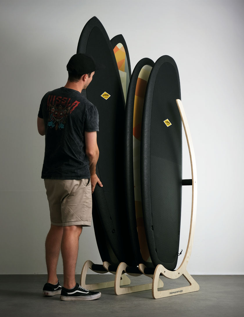 Almond R Series Secret Menu Surfboard 5ft 4 Futures - Black