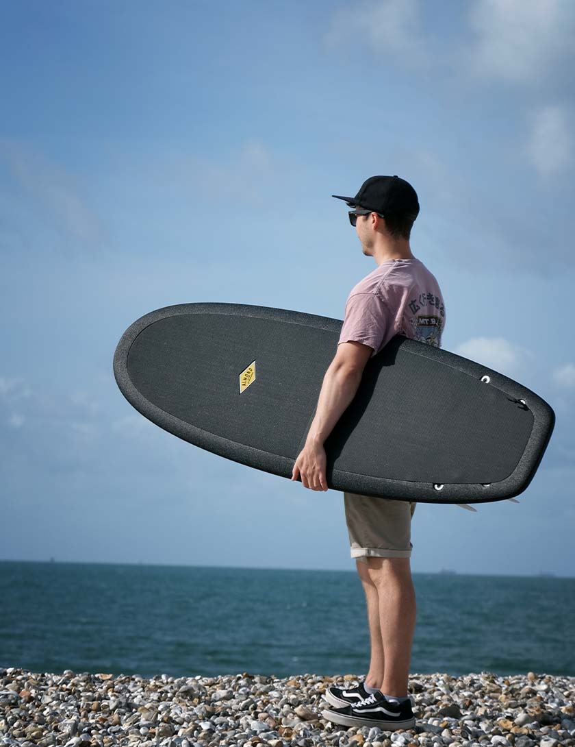 Almond R Series Secret Menu Surfboard 5ft 4 Futures - Black