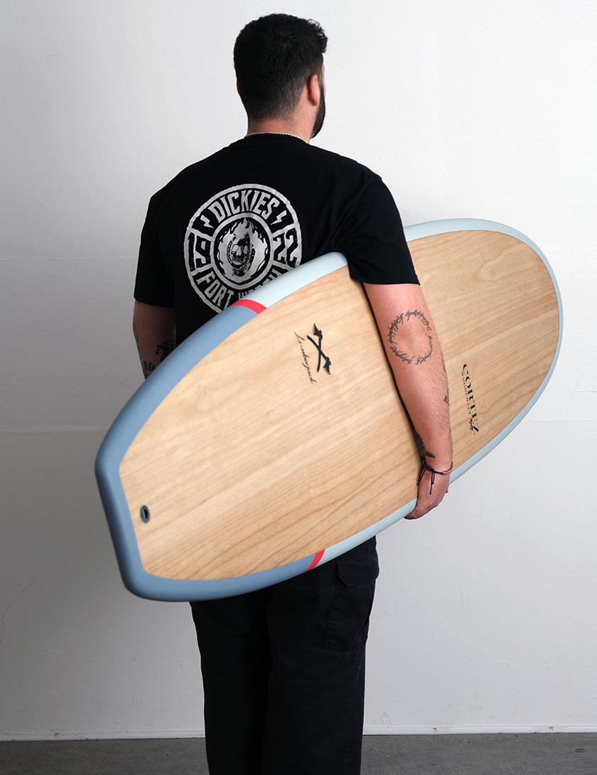 Cortez Woodcraft Magic Egg surfboard 6ft 10 Package - Lumberjack