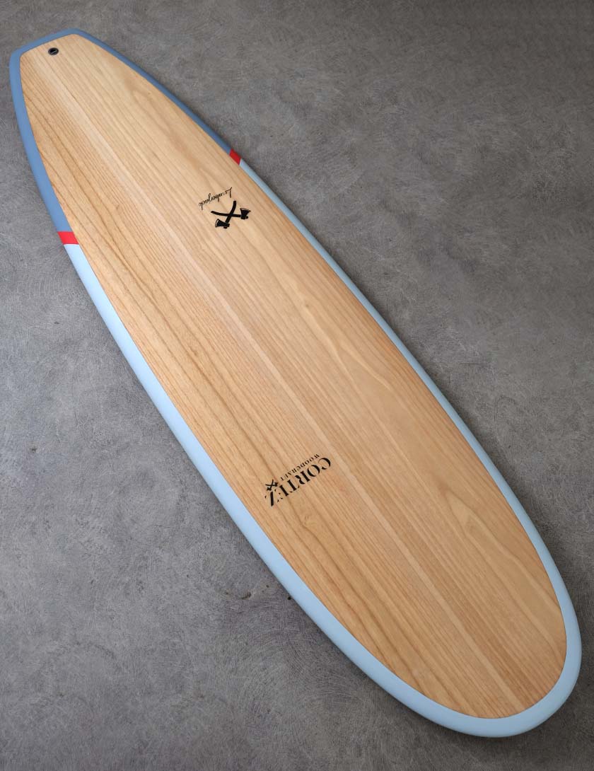 Cortez Woodcraft Magic Egg surfboard 6ft 10 Package - Lumberjack