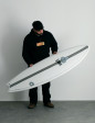 Torq x Channel Islands X-Lite Pod Mod surfboard 6ft 2 - White + Pinline