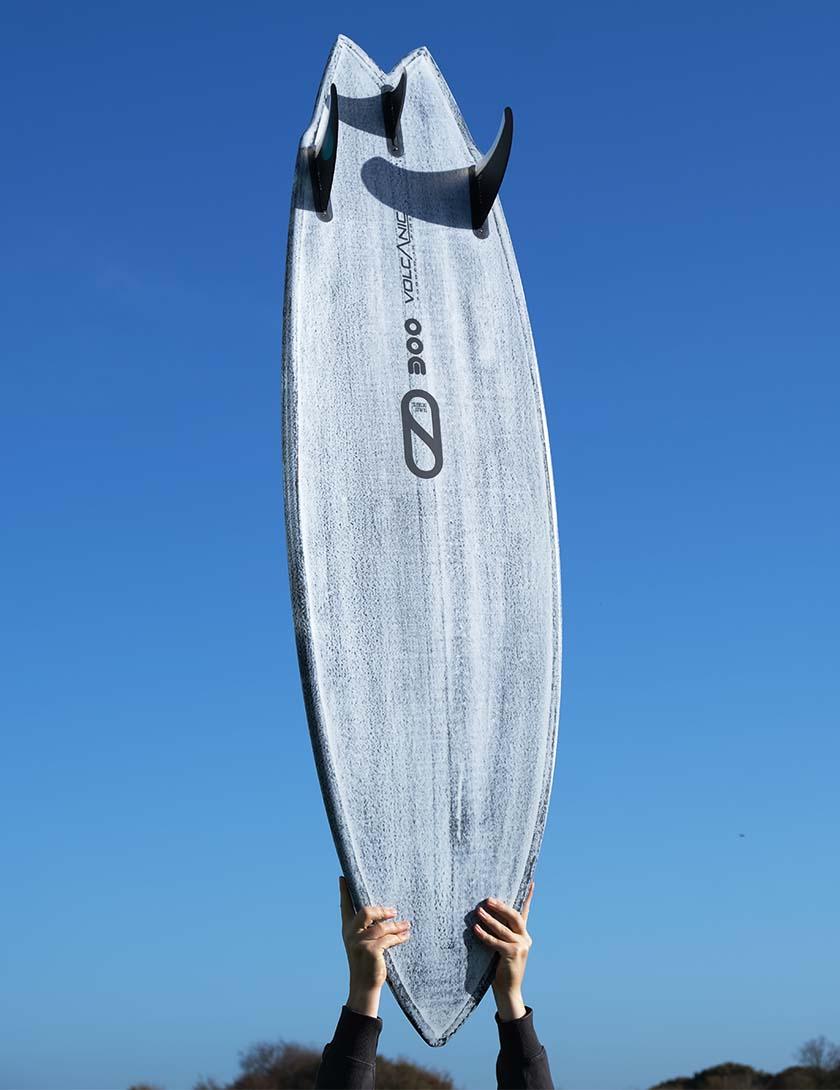 Slater Designs Volcanic Great White surfboard 5ft 9 - Futures