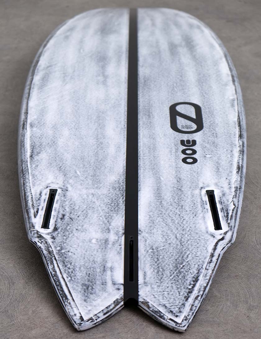 Slater Designs Volcanic Great White surfboard 5ft 9 - Futures