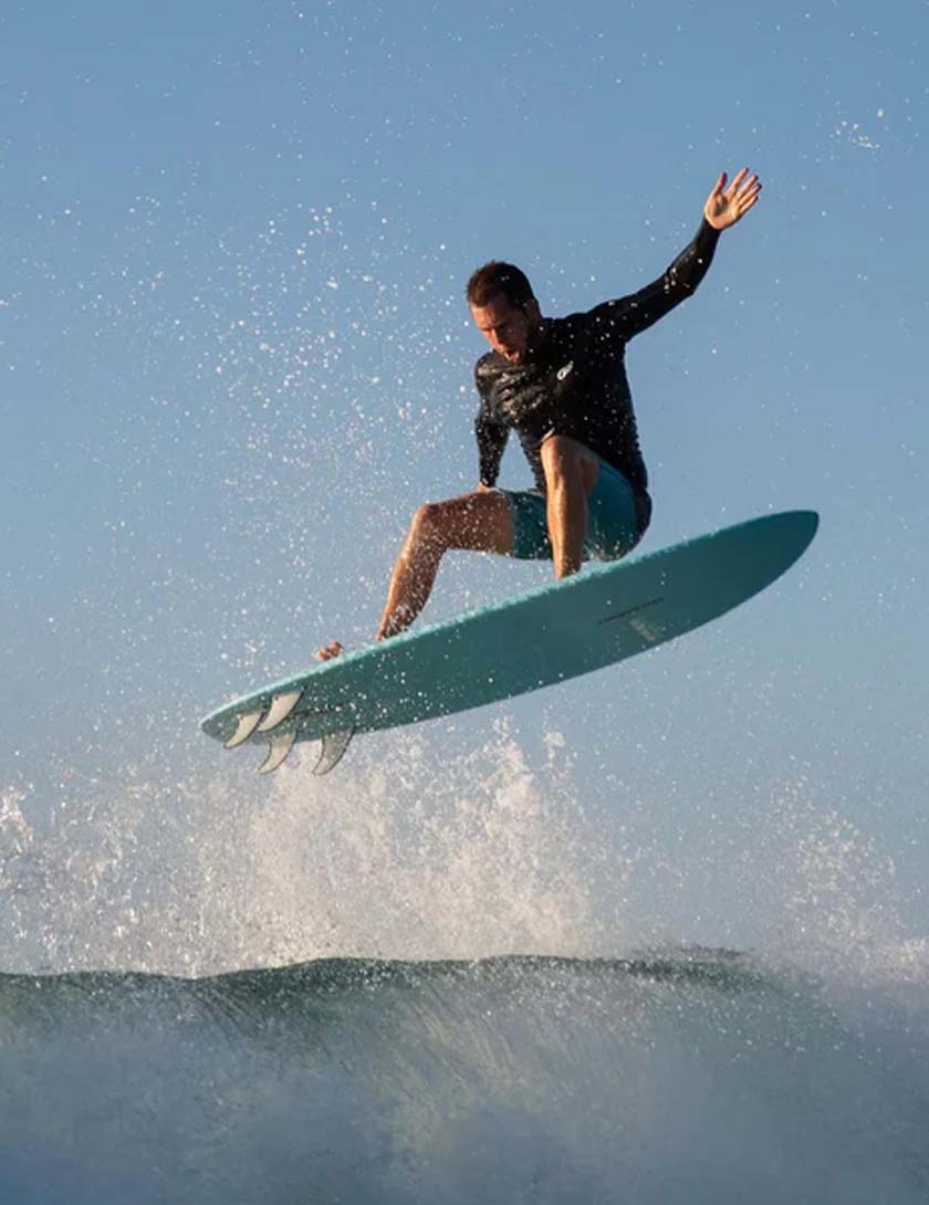 Thunderbolt Harley Ingleby Mini Moe Surfboard 6ft 10 FCS II - Light Blue