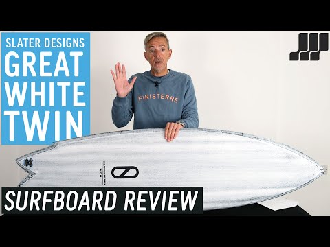 Slater Designs Volcanic Great White surfboard 5ft 9 - Futures