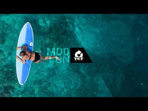 Torq Mod Fun V+ surfboard 8ft 2 - Blue Fibre Pattern