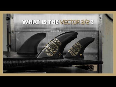 Futures 3/2 Vector Alpha Tri-Quad Fins Medium - Carbon/Gold