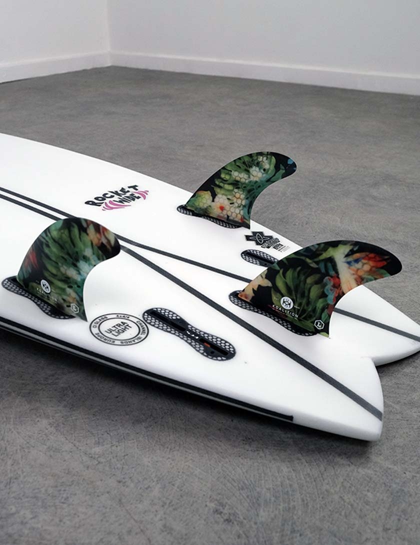 Koalition Performance FCS Tri Fin Set Large - Waikiki