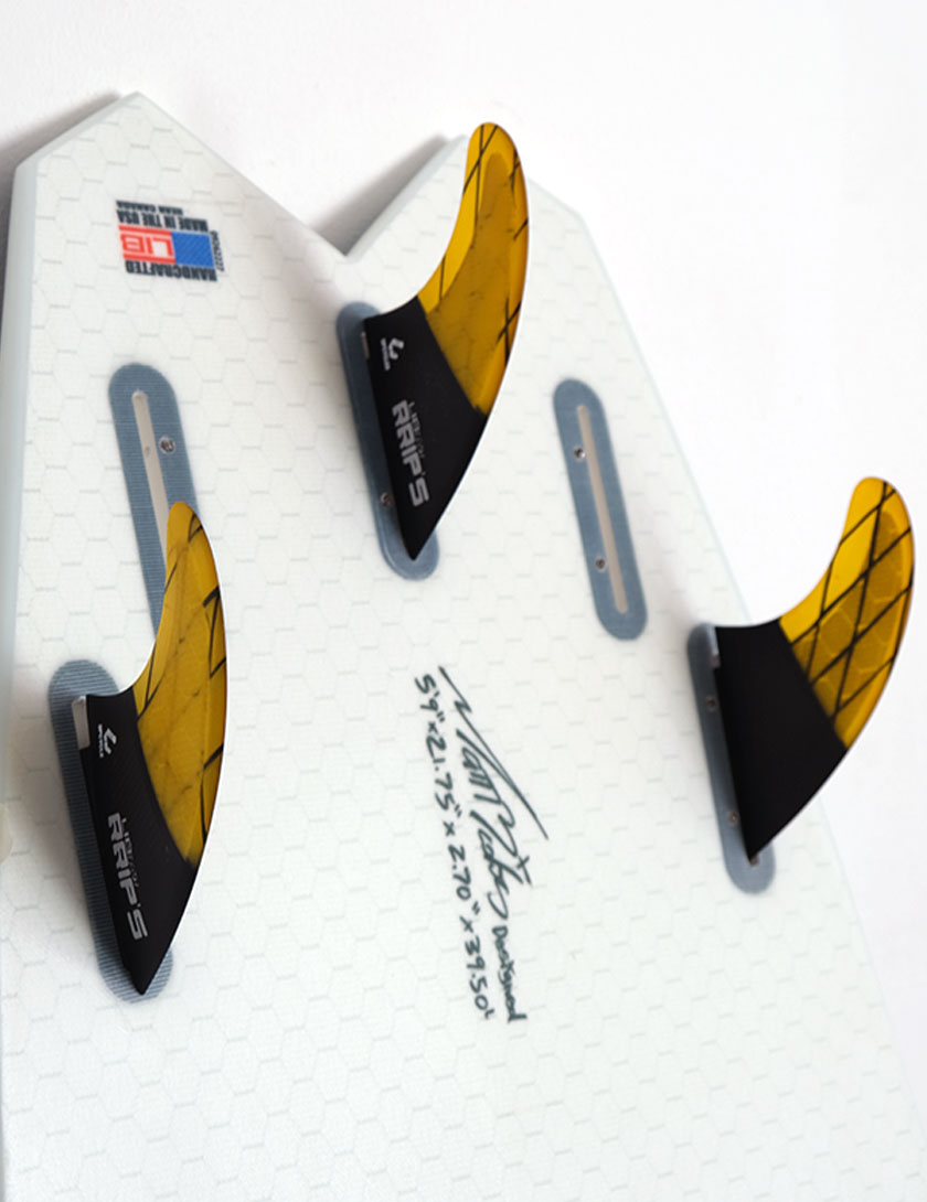 Lib Tech RRIPS Tri Quad Fins Medium - Orange/Black