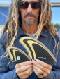 Machado Seaside Quad Fin Double Tab - Bamboo/Black