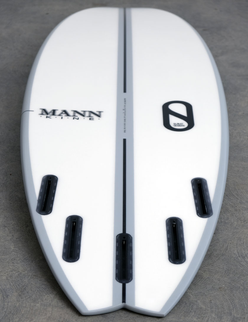 Slater Designs Ibolic FRK Swallow Surfboard 5ft 11 Futures - White