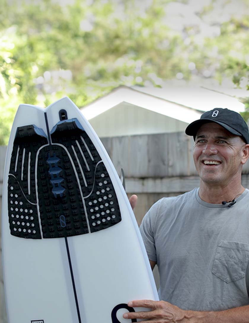 Slater Designs Ibolic FRK Swallow Surfboard 5ft 11 Futures - White