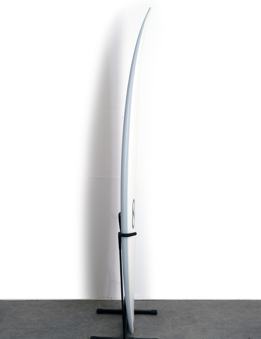 Slater Designs Ibolic FRK Swallow Surfboard 5ft 11 Futures - White
