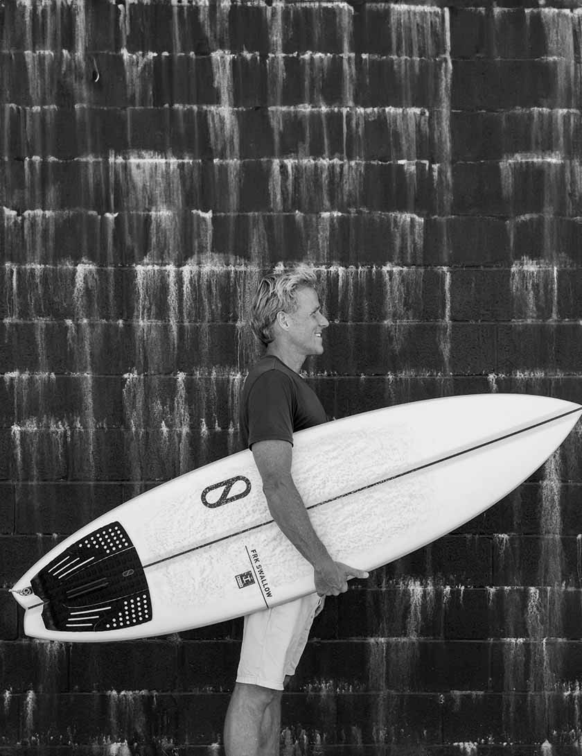Slater Designs Ibolic FRK Swallow Surfboard 5ft 11 Futures - White