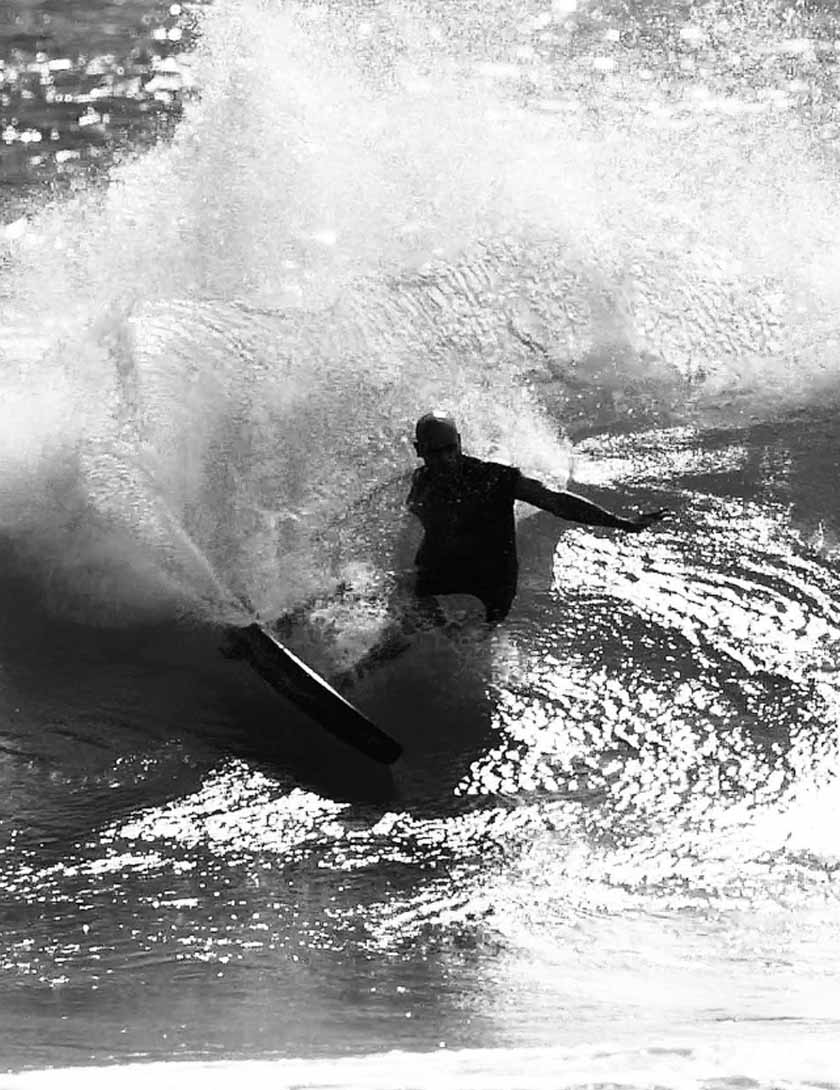 Slater Designs Volcanic Great White surfboard 5ft 9 - Futures