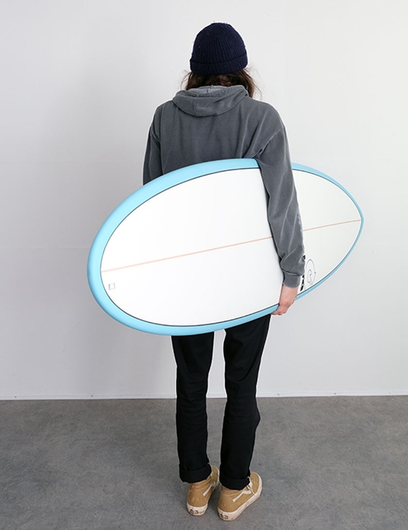 Torq Mod Fun surfboard 7ft 6 Package - Blue + Pinline 