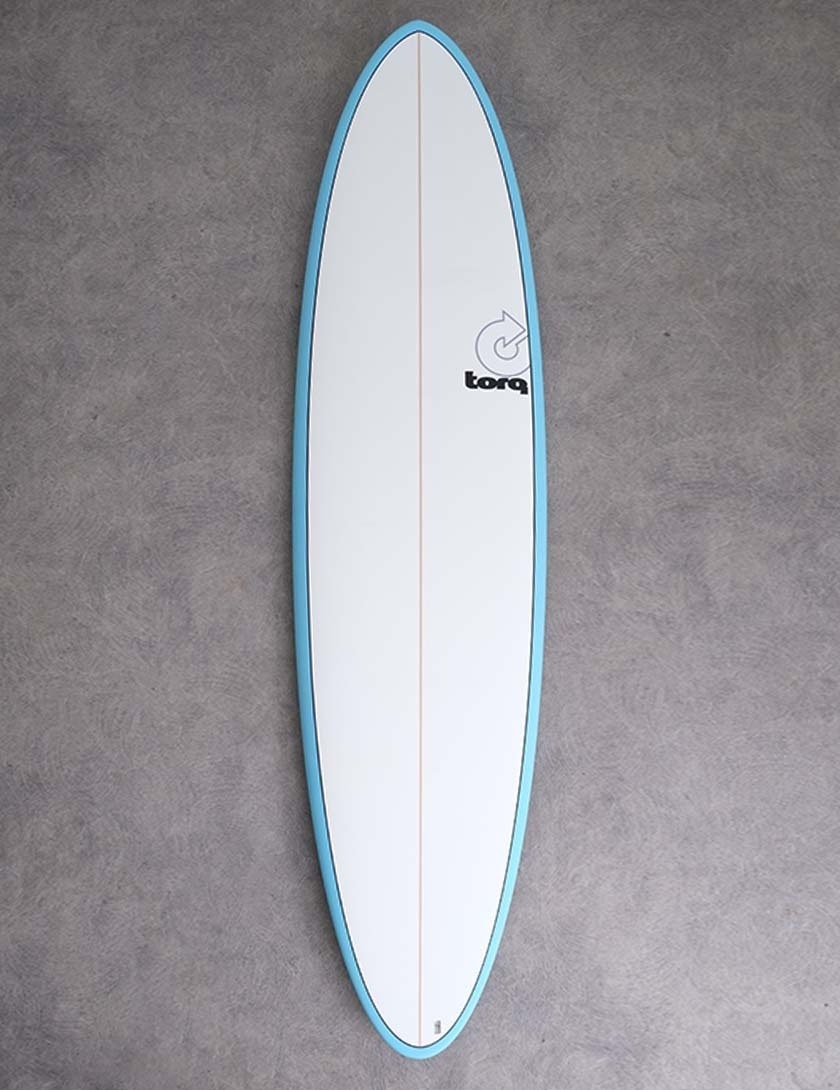 Torq Mod Fun surfboard 7ft 6 Package - Blue + Pinline 
