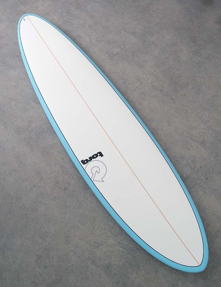 Torq Mod Fun surfboard 7ft 6 Package - Blue + Pinline 