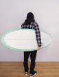 Torq Mod Fun surfboard package 7ft 2 - Sea Green/Pinline/White Deck