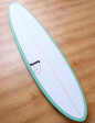 Torq Mod Fun surfboard package 7ft 2 - Sea Green/Pinline/White Deck