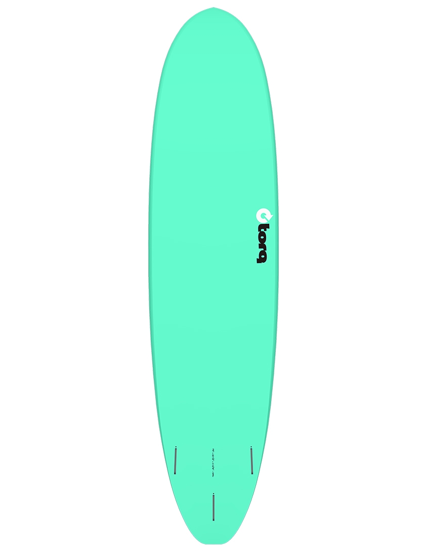 Torq Mod Fun V+ Surfboard 8ft 2 - Seagreen + Pinline