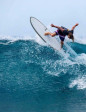 Torq Mod Fun V+ Surfboard 8ft 2 - White + Pinline