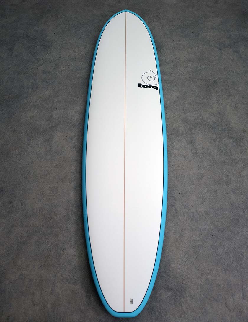 Torq Mod Fun V+ Surfboard 7ft 8 - Blue + Pinline