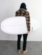 Torq Mod Fun V+ Surfboard 8ft 2 - White + Pinline