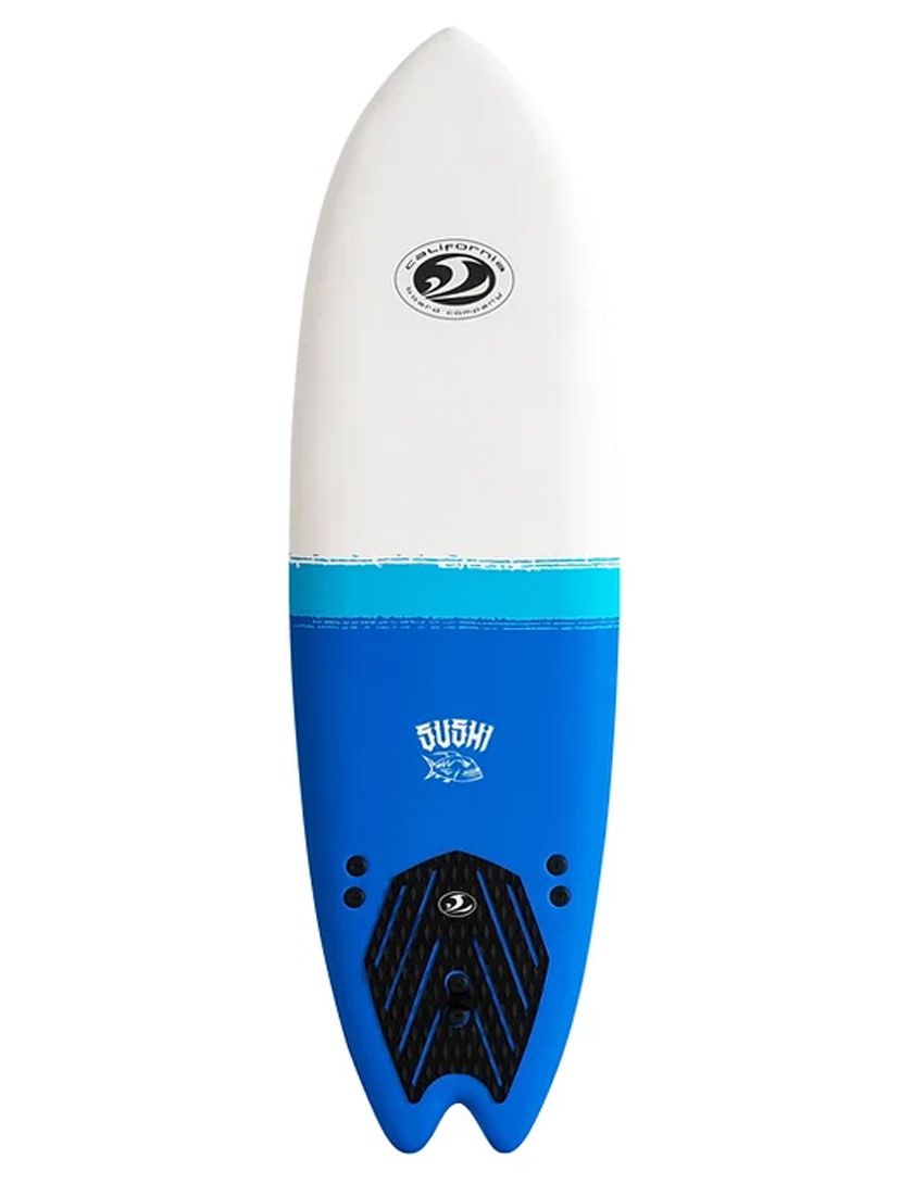 California Board Company Sushi Fish Soft Surfboard 6ft 2 - Blue main product photo