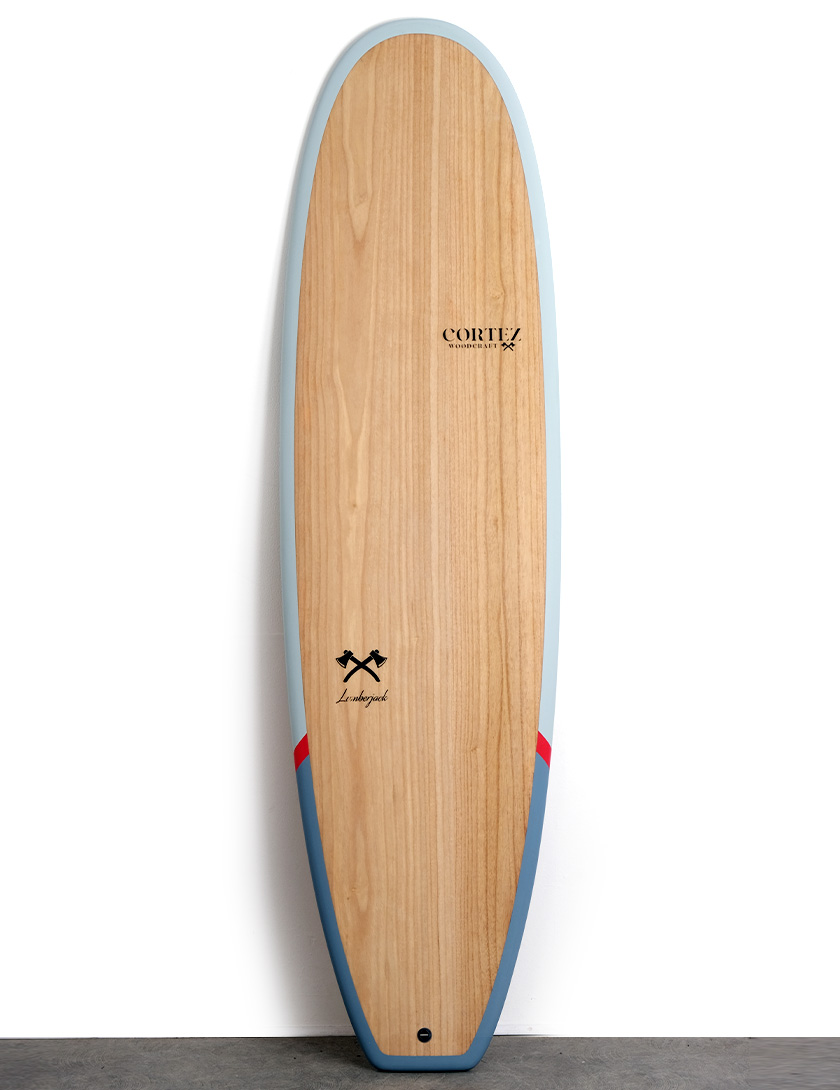 Cortez Woodcraft Magic Egg surfboard 6ft 10 Package - Lumberjack