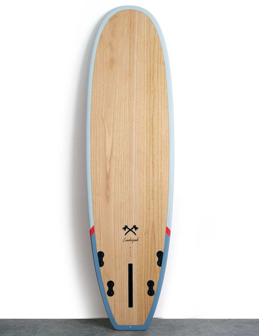 Cortez Woodcraft Magic Egg surfboard 6ft 10 Package - Lumberjack