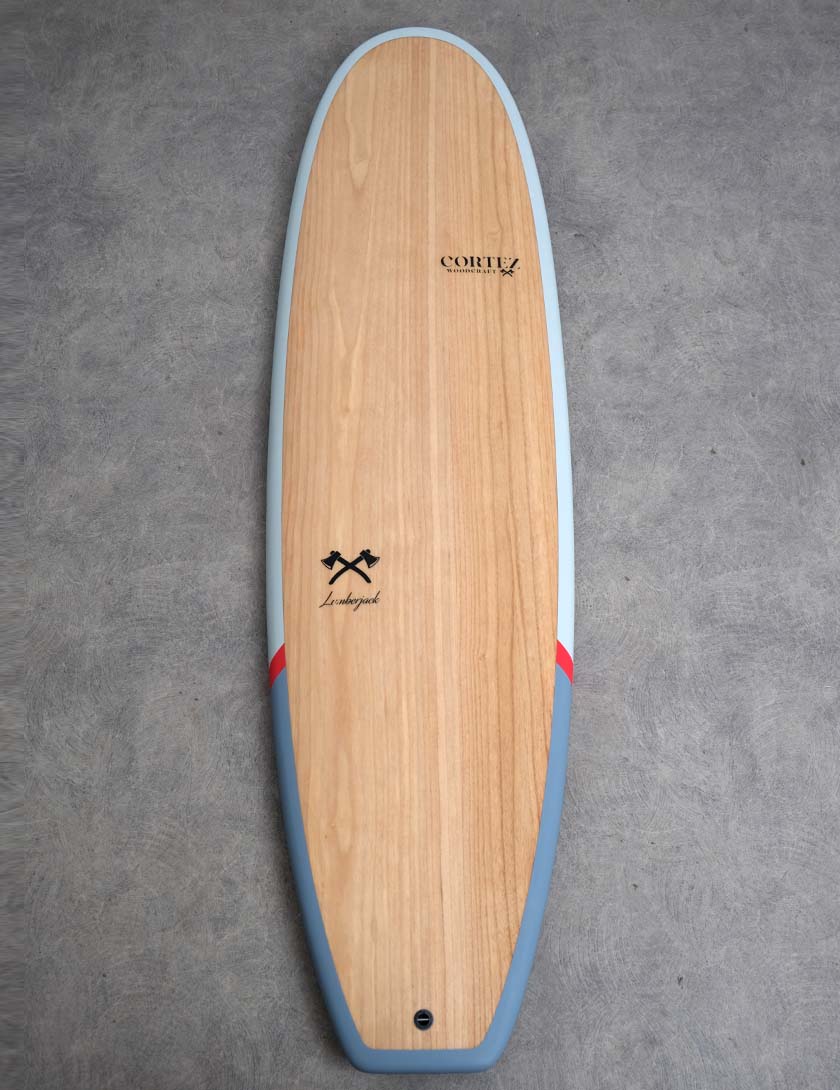 Cortez Woodcraft Magic Egg surfboard 6ft 10 Package - Lumberjack