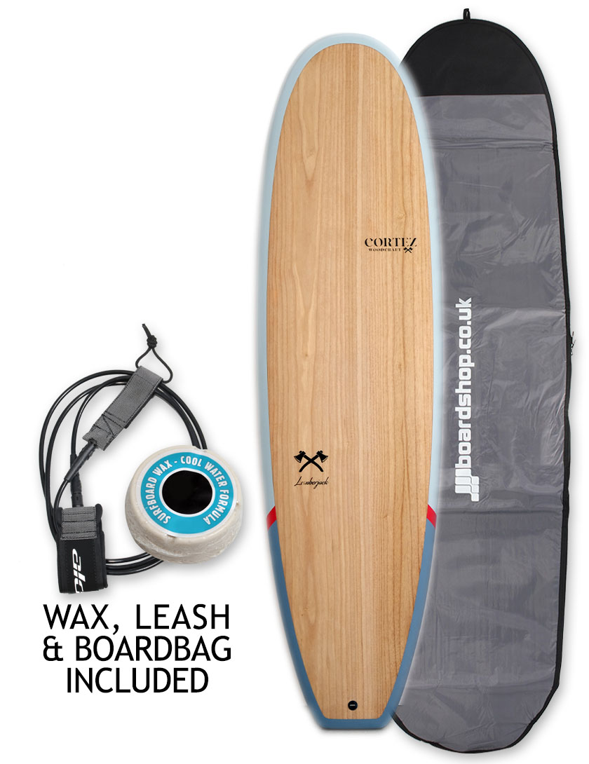 Cortez Woodcraft Magic Egg surfboard 6ft 10 Package - Lumberjack main product photo