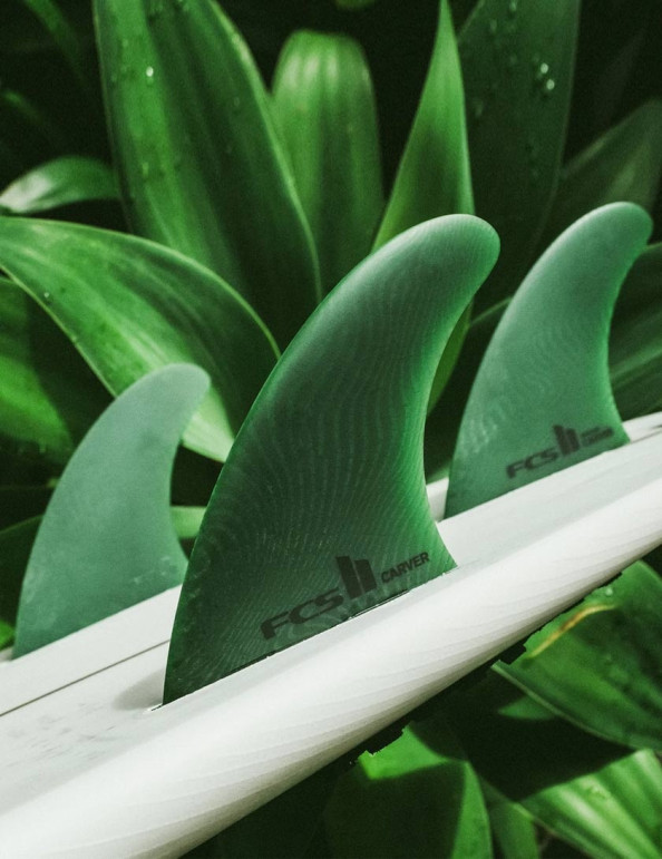 FCS II Carver Neo Glass Eco Tri Fins Medium - Sage