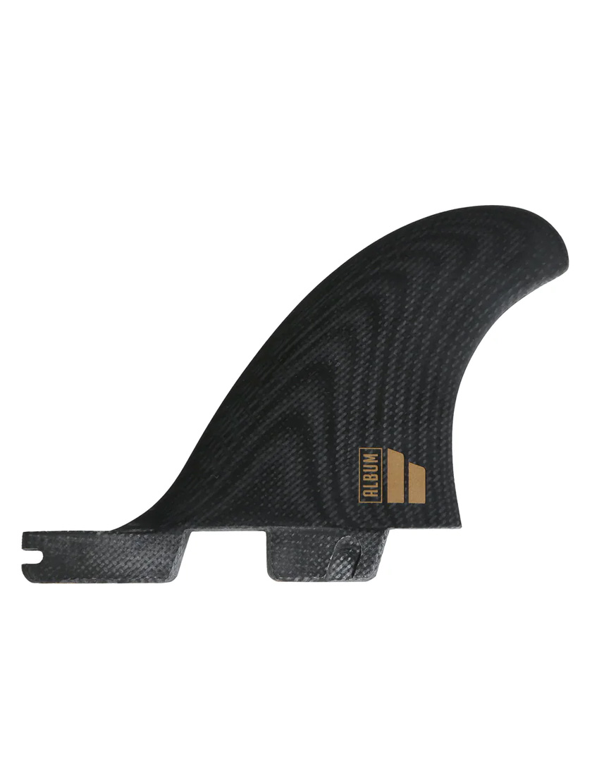 FCS II Album Twin + 1 PG Fins Medium/Large - Black/Gold