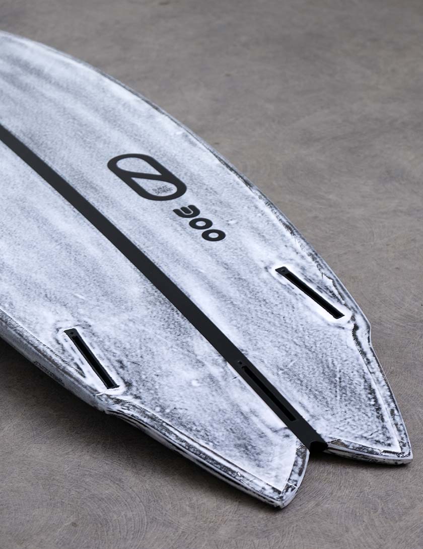 Slater Designs Volcanic Great White surfboard 5ft 9 - Futures