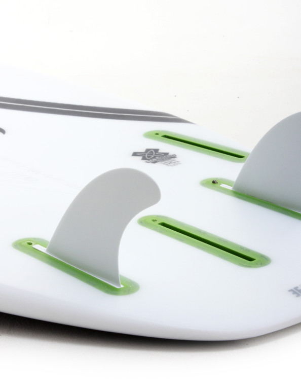 Futures QD2 3.75 Thermotech Quad Rear Fins Small - White