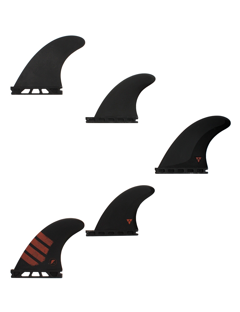 Futures F4 Alpha Tri-Quad Small - Carbon/Red