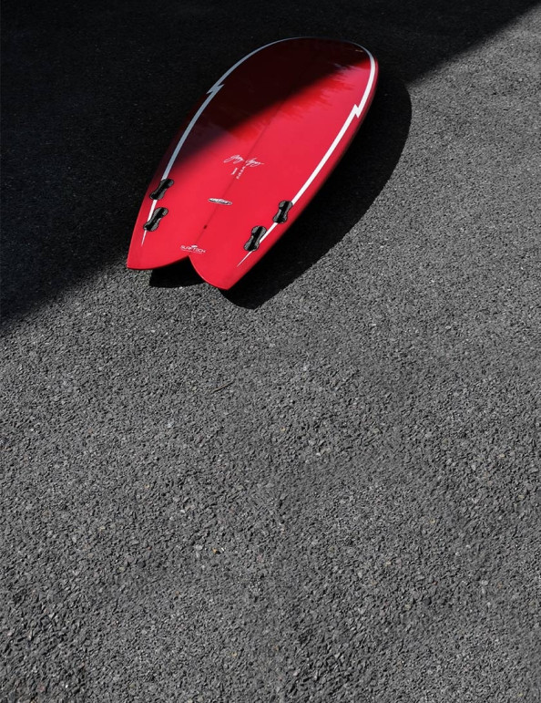 Gerry Lopez Something Fishy surfboard 6ft 0 - Red
