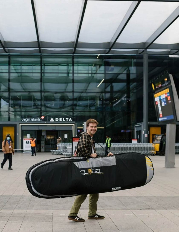 Global System 10 Longboard 10mm surfboard bag 9ft 0 - Black