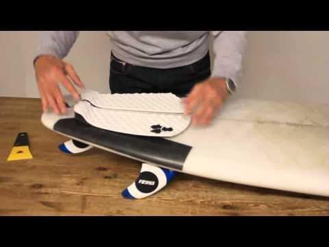 Slater Designs 5-Piece Surfboard Tail Pad - Grey/Black