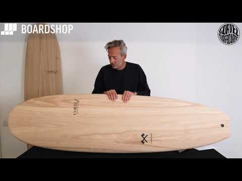 Cortez Woodcraft Magic Egg surfboard 6ft 10 Package - Lumberjack