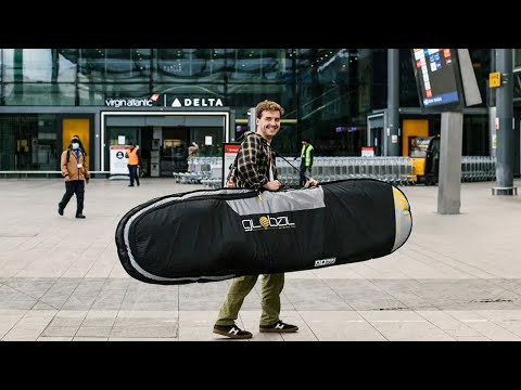 Global System 10 Shortboard surfboard bag 10mm 5ft 10 - Black