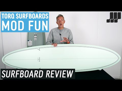 Torq Mod Fun surfboard 7ft 6 Package - Blue + Pinline 