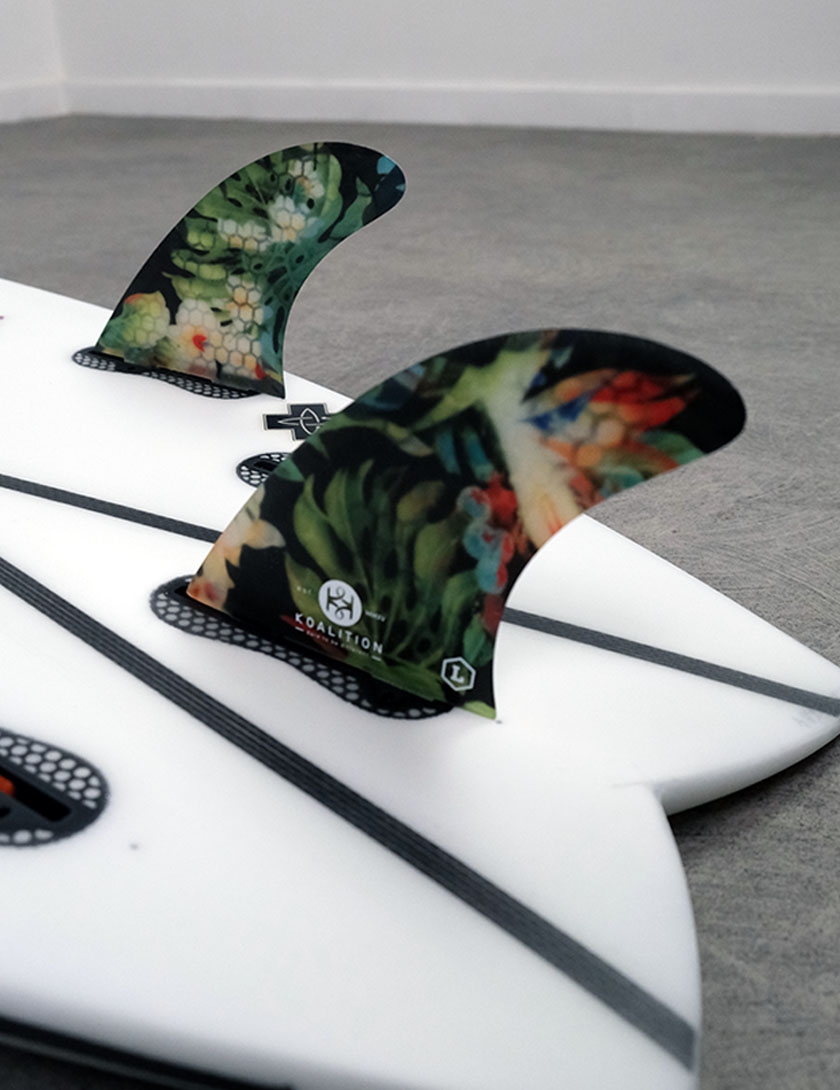 Koalition Performance FCS Tri Fin Set Large - Waikiki