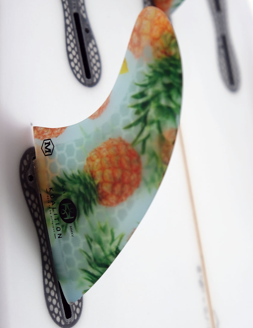 Koalition Performance FCS Tri Fin Set Medium - Pineapple