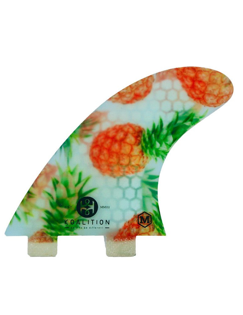 Koalition Performance FCS Tri Fin Set Medium - Pineapple main product photo