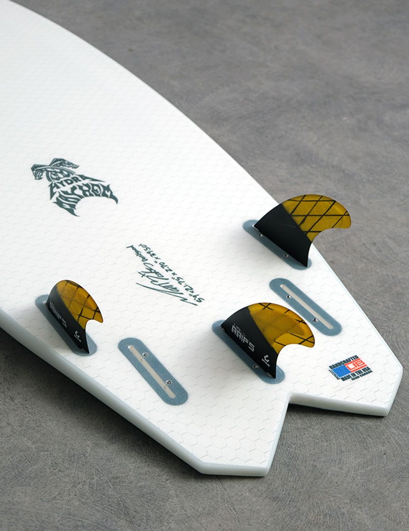 Lib Tech RRIPS Tri Quad Fins Medium - Orange/Black