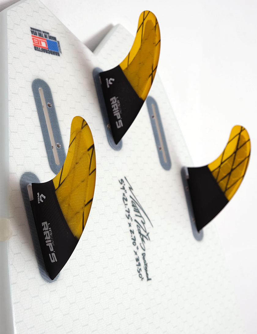 Lib Tech RRIPS Tri Quad Fins Medium - Orange/Black
