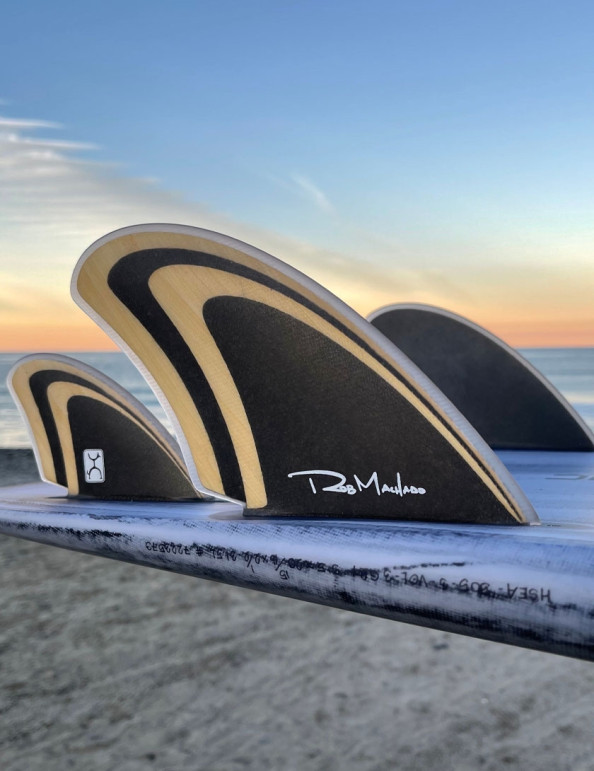 Machado Seaside Quad Fin Double Tab - Bamboo/Black